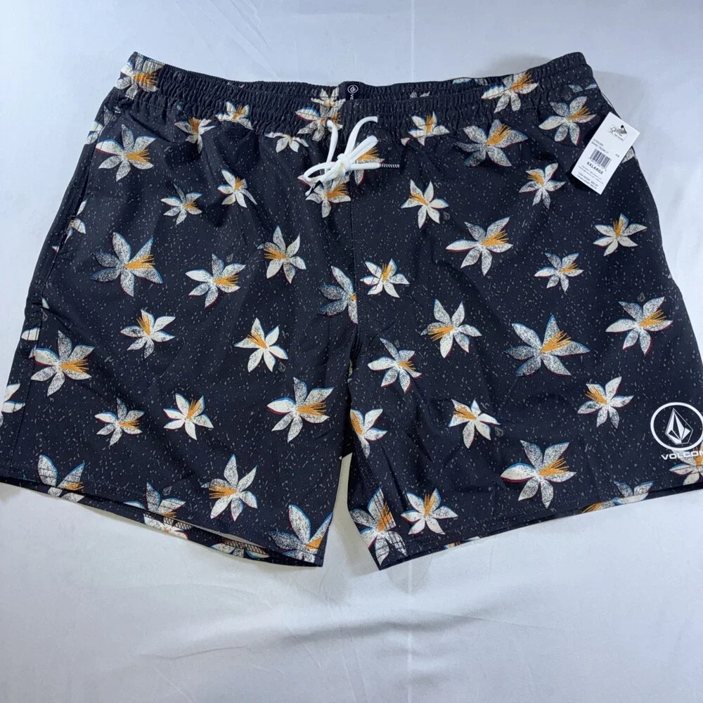 Volcom Manic Swim Trunks‎ Floral Pattern Men’s XXL NWT